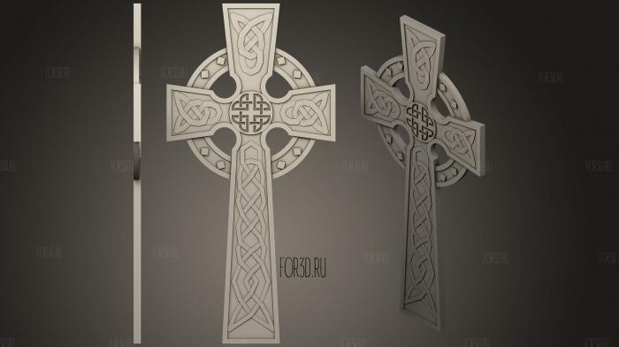 Кельтский крест 33 3d stl модель для ЧПУ